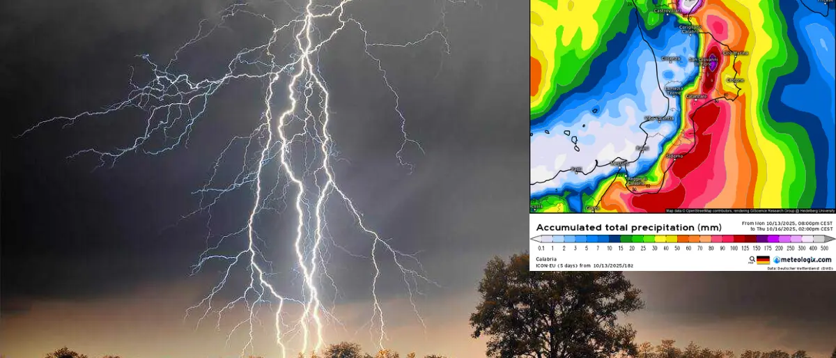 Maltempo in arrivo: nel Vibonese attesa una svolta autunnale con piogge e temporali\n