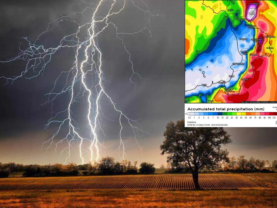 Maltempo in arrivo: nel Vibonese attesa una svolta autunnale con piogge e temporali