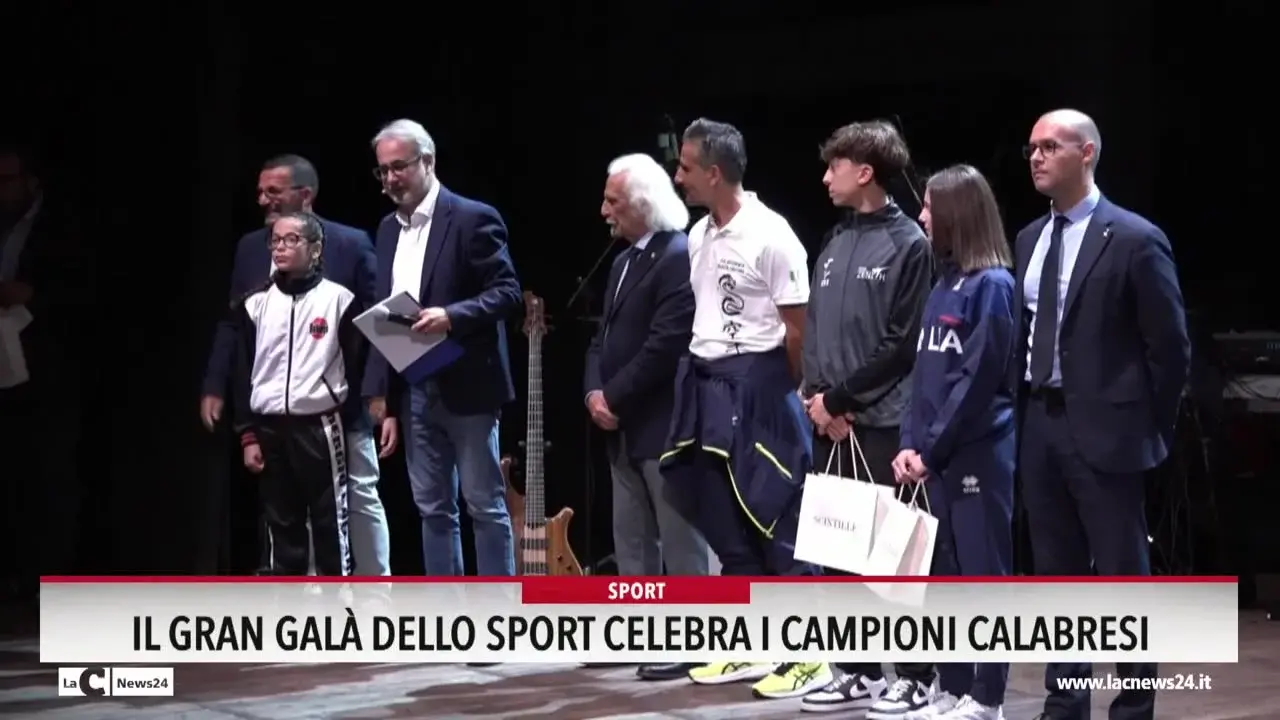 Il Gran gala dello sport celebra i campioni calabresi