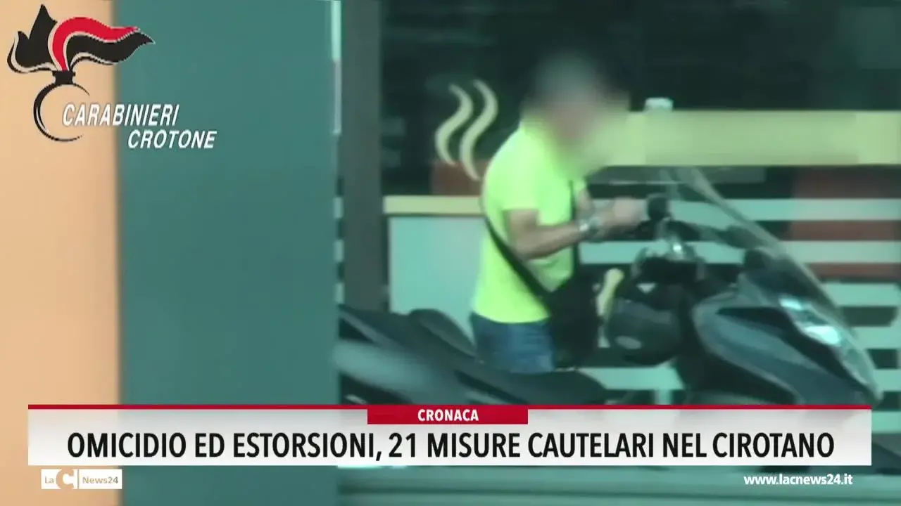 Omicidio ed estorsioni, 21 misure cautelari nel Cirotano