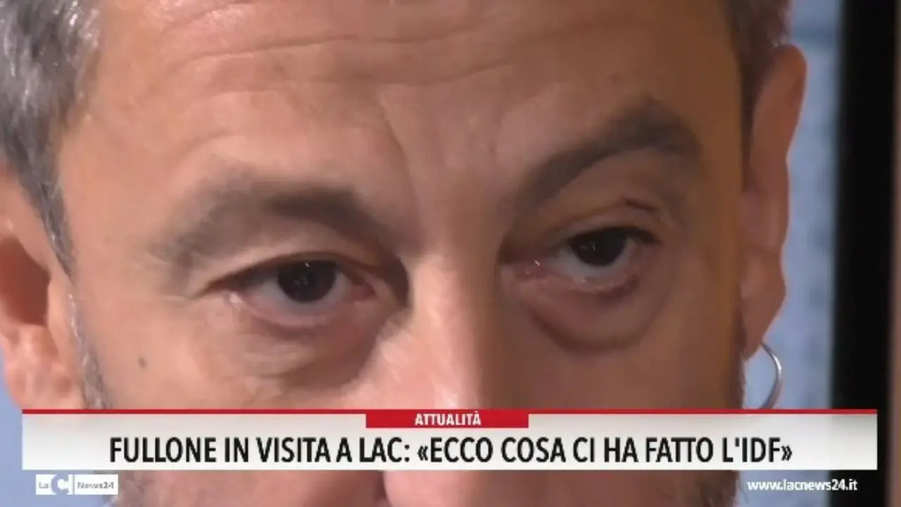 Fullone in visita a LaC: «Ecco cosa ci ha fatto l'Idf»