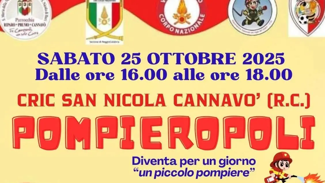 Pompieropoli torna a Cannavò: un’esperienza educativa tra gioco, sicurezza e dolci sorprese
