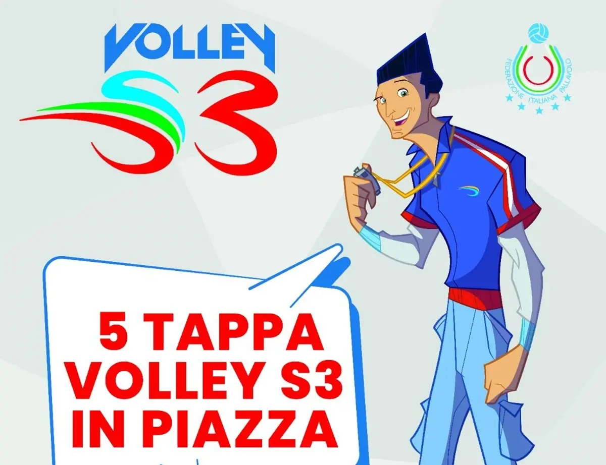 Volley S3, giovedì la tappa a Reggio al palaCalafiore con i campioni Lucchetta e Vermiglio
