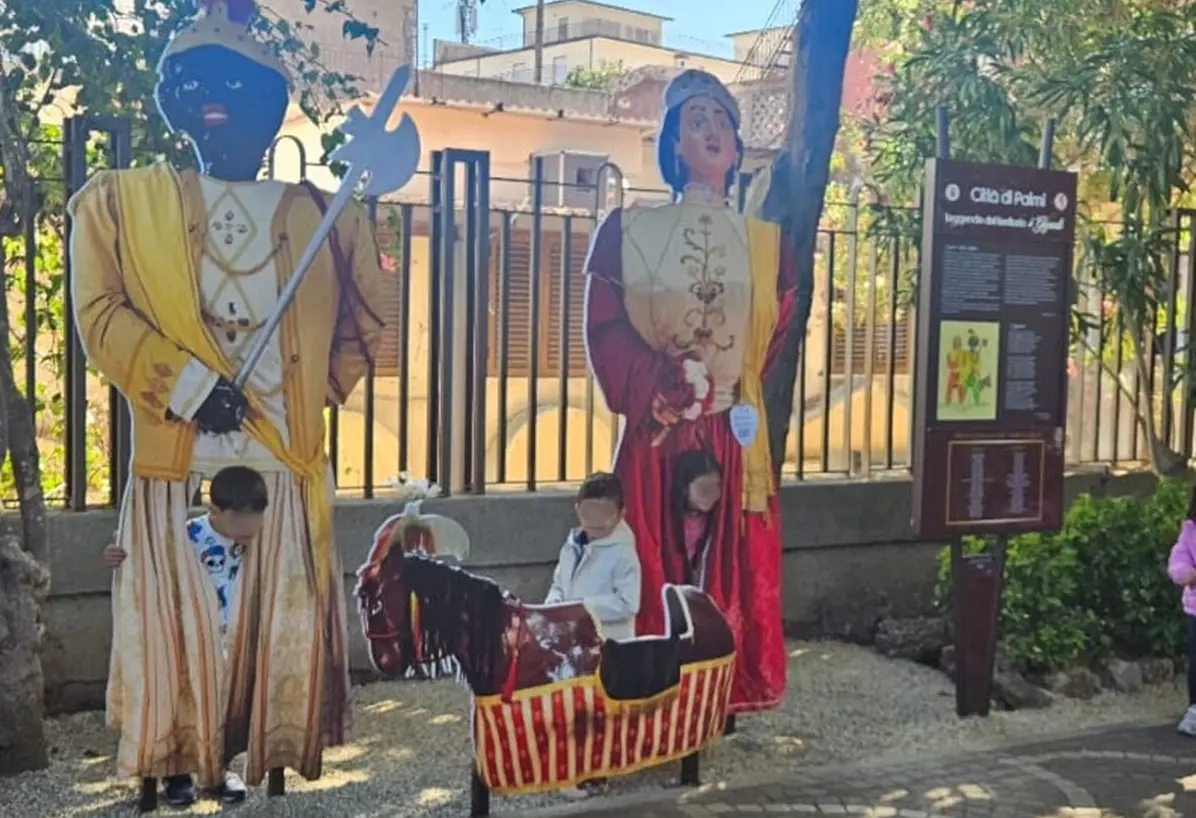 Palmi, i Giganti e il cavalluccio al Villaggio dei Bambini di Villa Mazzini