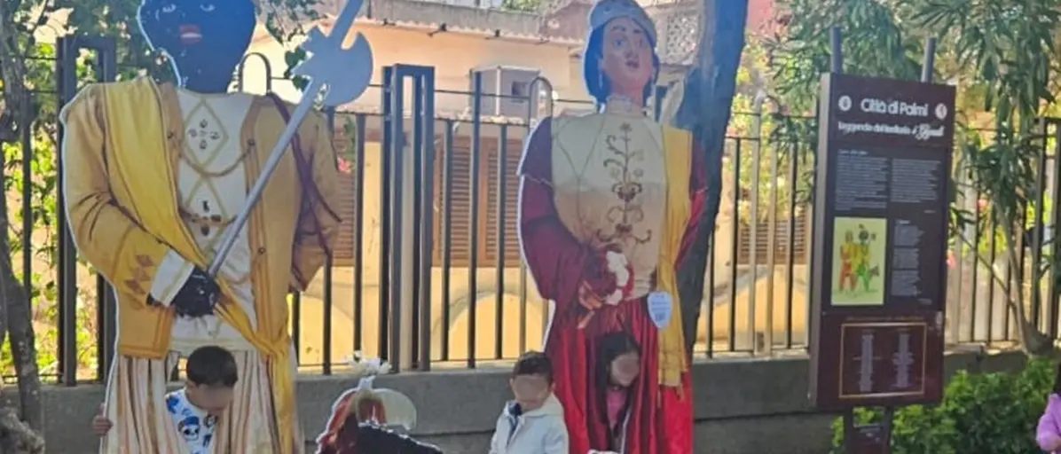 Palmi, i Giganti e il cavalluccio al Villaggio dei Bambini di Villa Mazzini