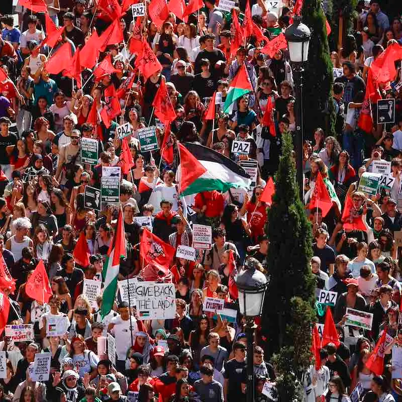 Spagna, maxi protesta per Gaza