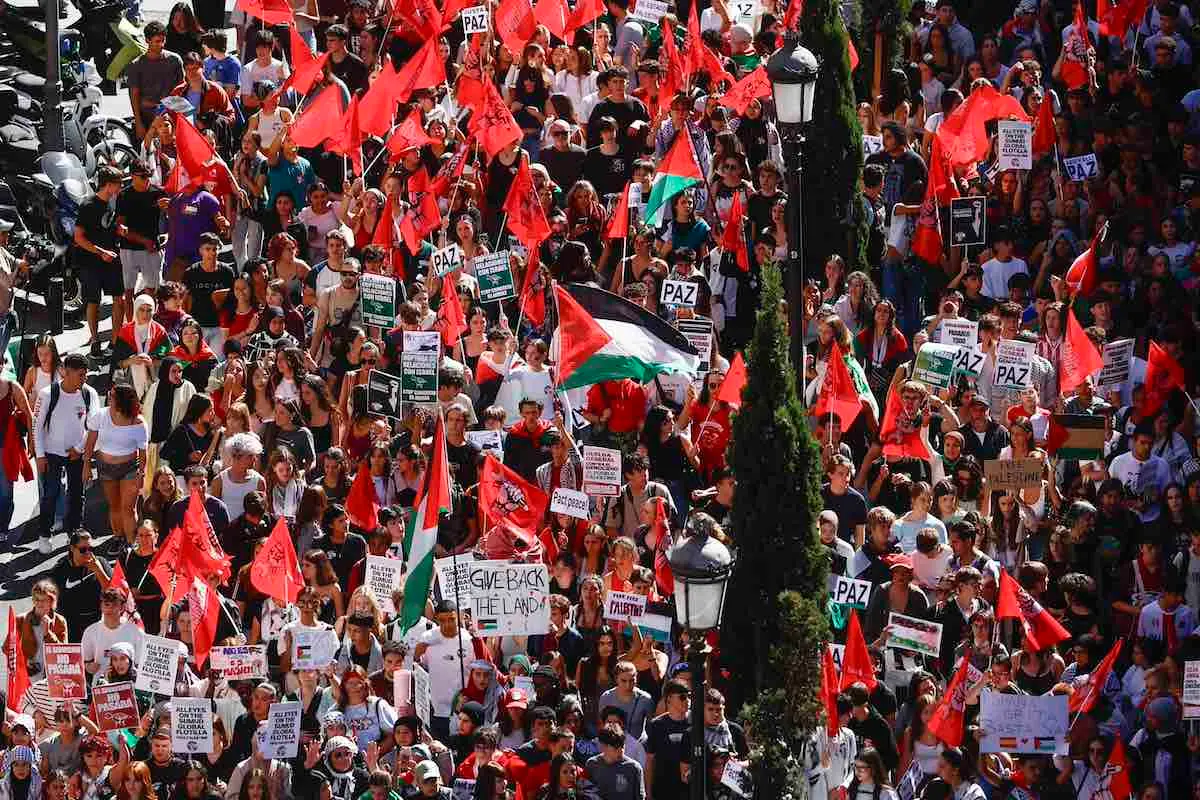 Spagna, maxi protesta per Gaza