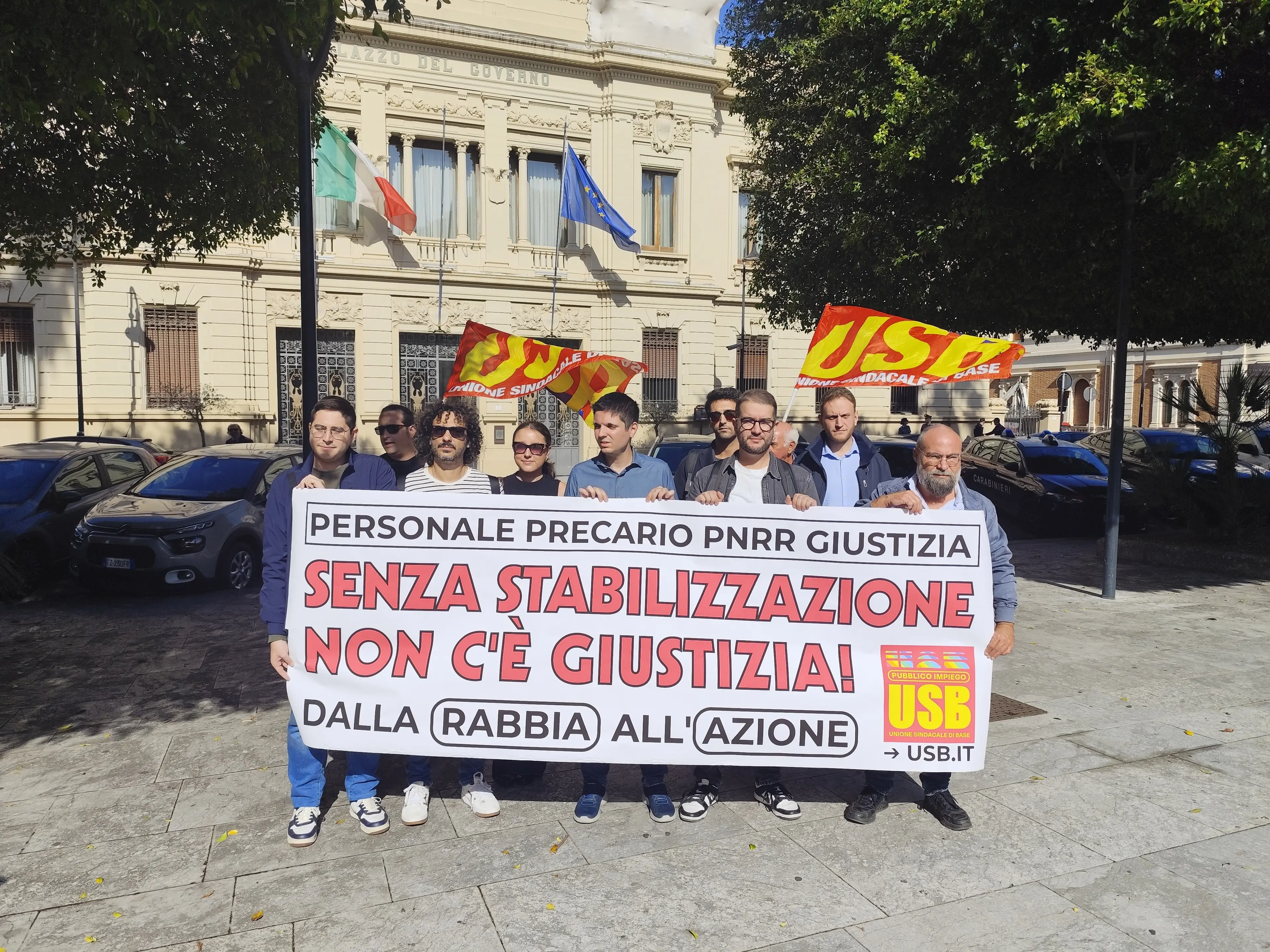 Precari della giustizia nuovamente in piazza con l’Usb per scongiurare il rompete le righe da luglio 2026\n