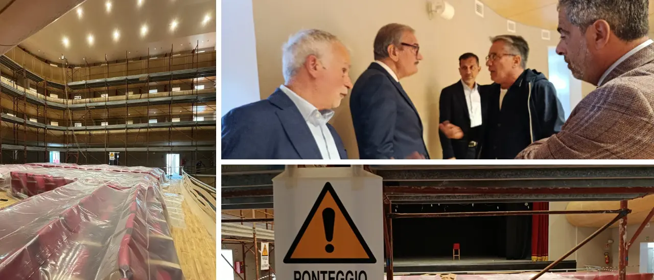 Teatro comunale di Vibo verso l’apertura, Romeo: «La vernice ignifuga passata la prima volta era scaduta, a Natale\u00A0finiamo»\n