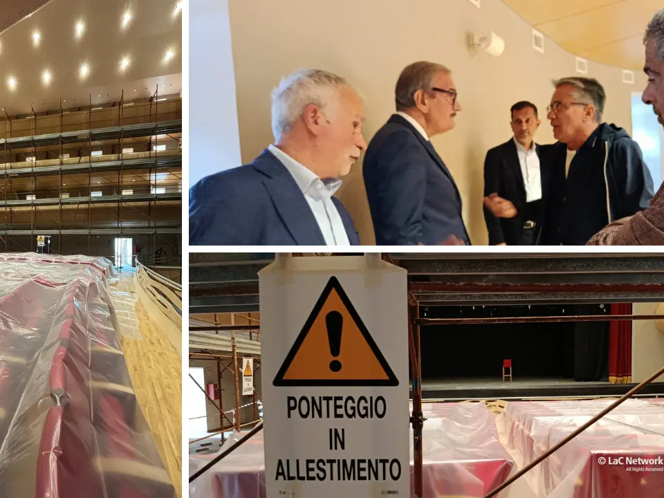 Teatro comunale di Vibo verso l’apertura, Romeo: «La vernice ignifuga passata la prima volta era scaduta, a Natale finiamo»