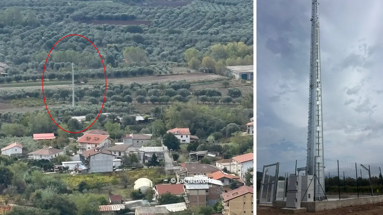 <p>L&#39;antenna che svetta a pochi passi dalle case di Comerconi</p>\\n