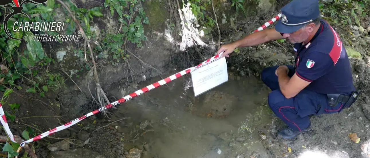 Scarico abusivo nel torrente Peschiera a Falconara Albanese, denunciato responsabile tecnico comunale\n