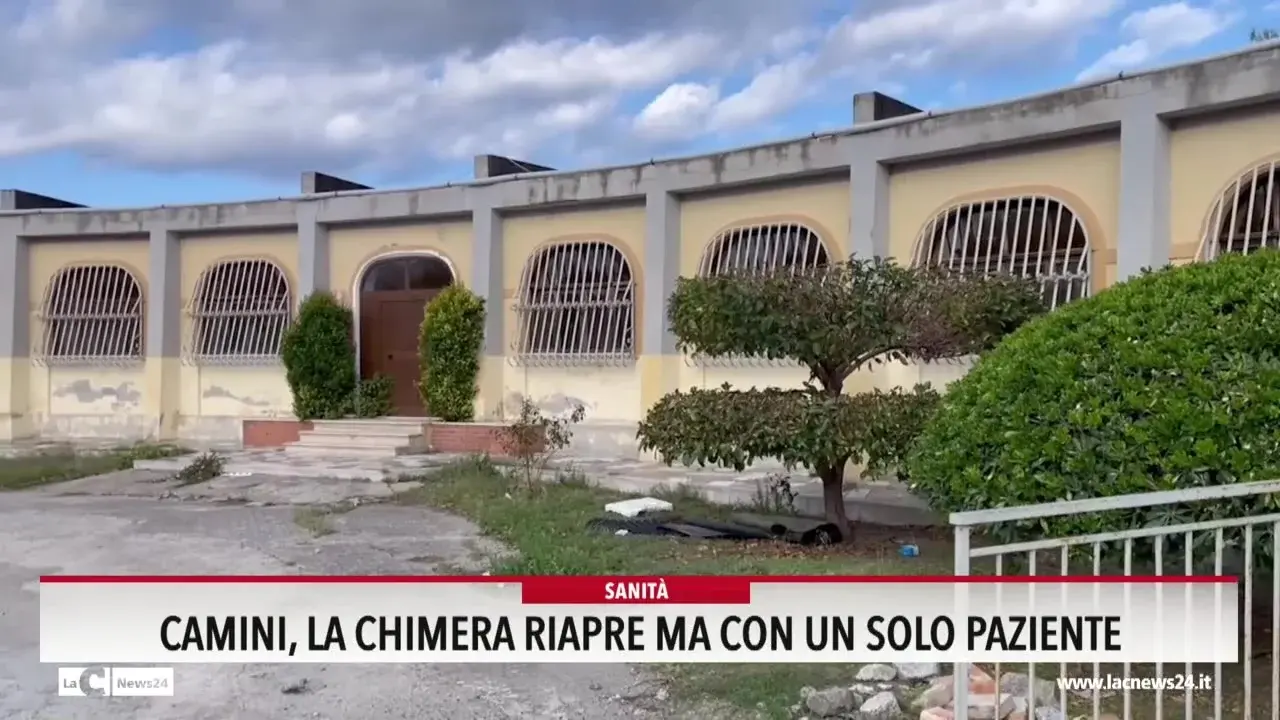 Camini, La Chimera riapre ma con un solo paziente