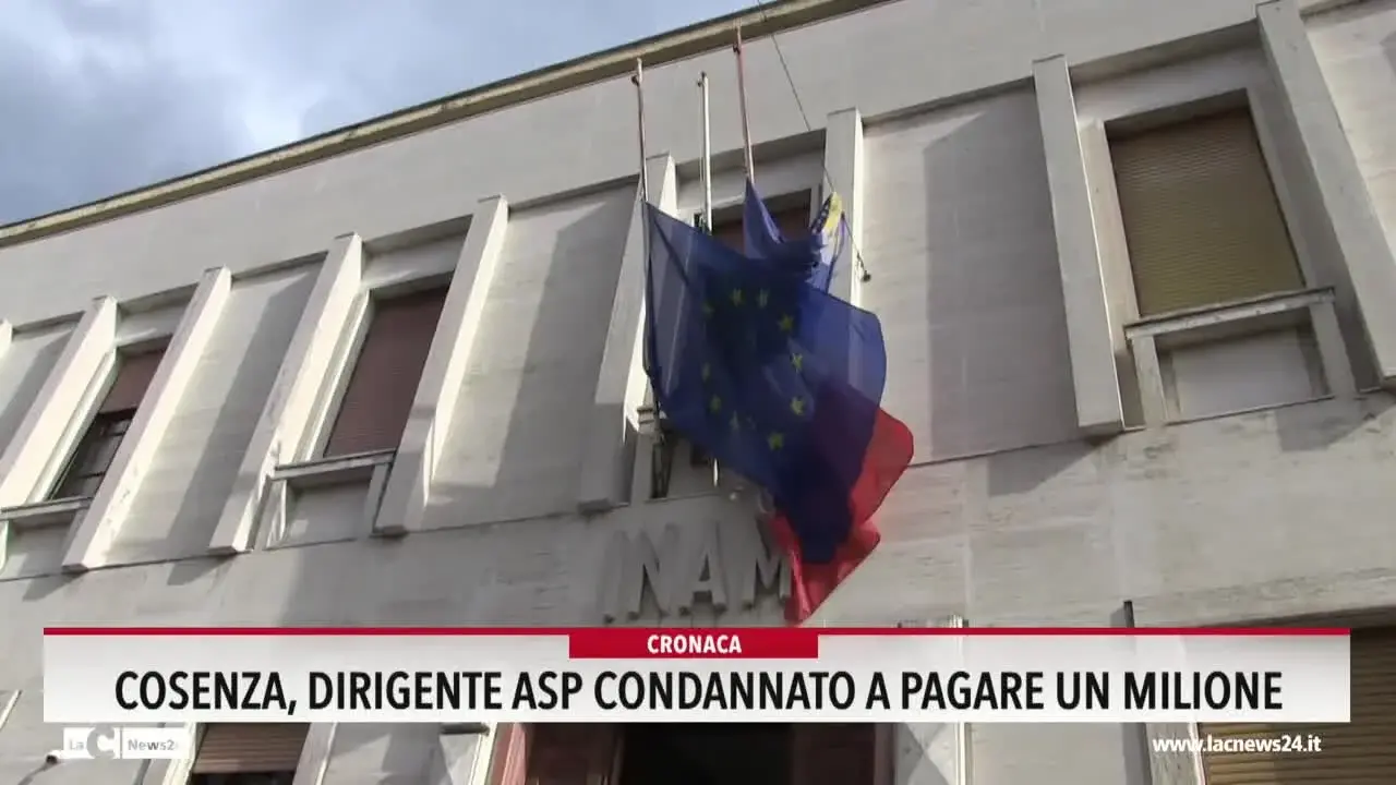 Cosenza, dirigente Asp condannato a pagare un milione