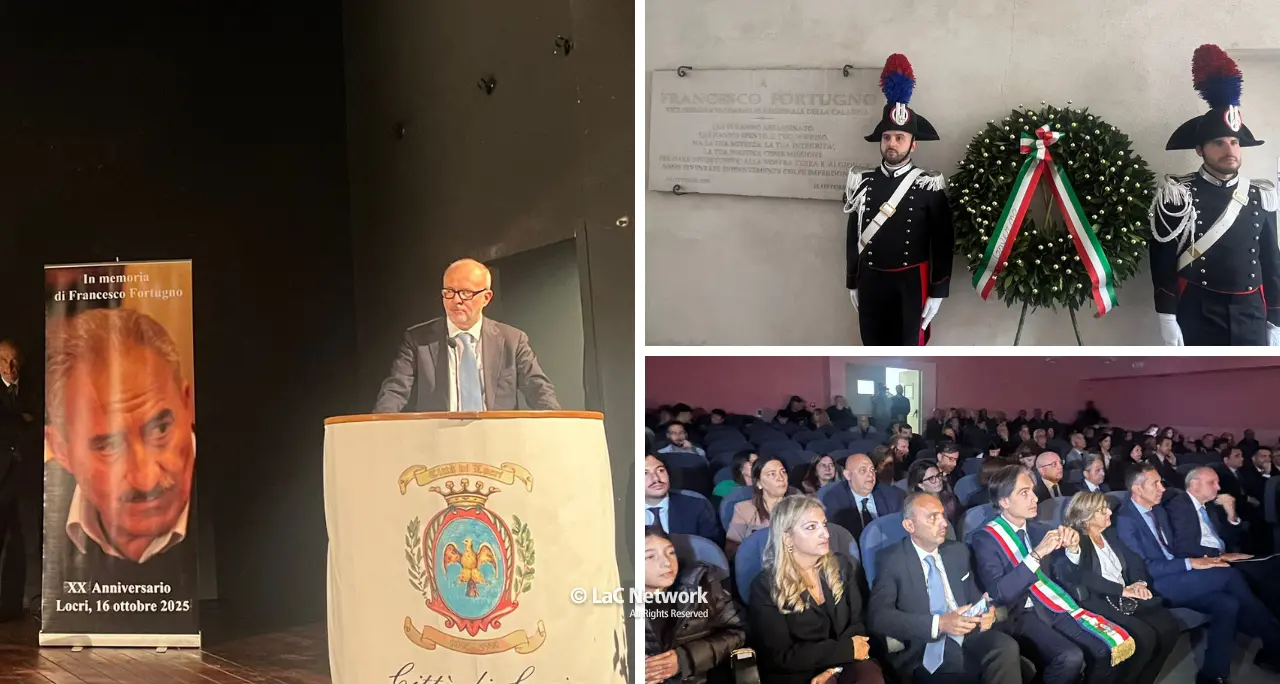Locri ricorda Francesco Fortugno, il ministro Schillaci: «Il suo messaggio ancora forte». La vedova: «Si faccia piena luce»