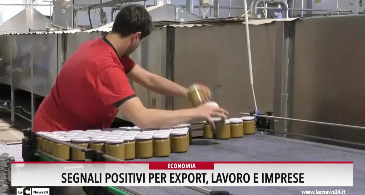 Segnali positivi per export, lavoro e imprese