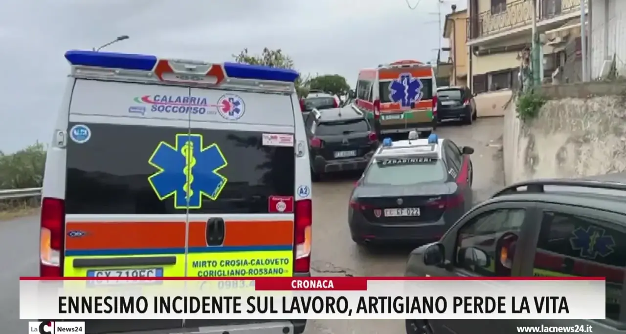 Ennesimo incidente sul lavoro, artigiano perde la vita
