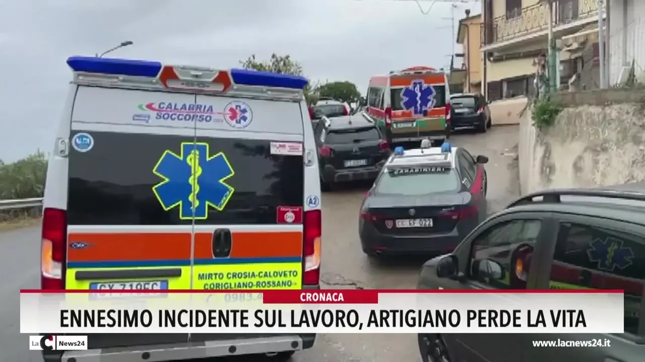Ennesimo incidente sul lavoro, artigiano perde la vita