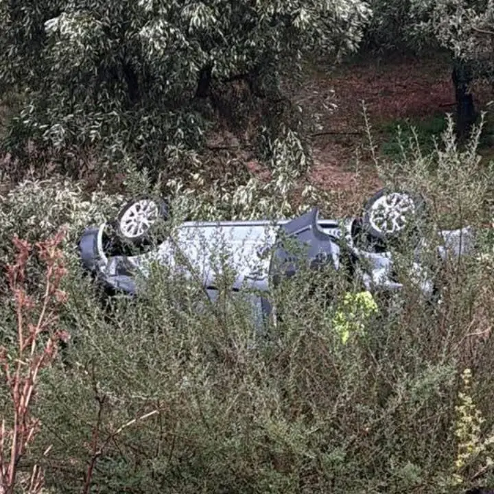 Auto precipita in un burrone a Corigliano: due feriti gravi nel cuore della notte\n