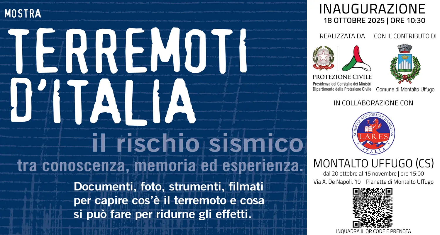 “Terremoti d’Italia” a Montalto Uffugo: la mostra nazionale che insegna la prevenzione\n