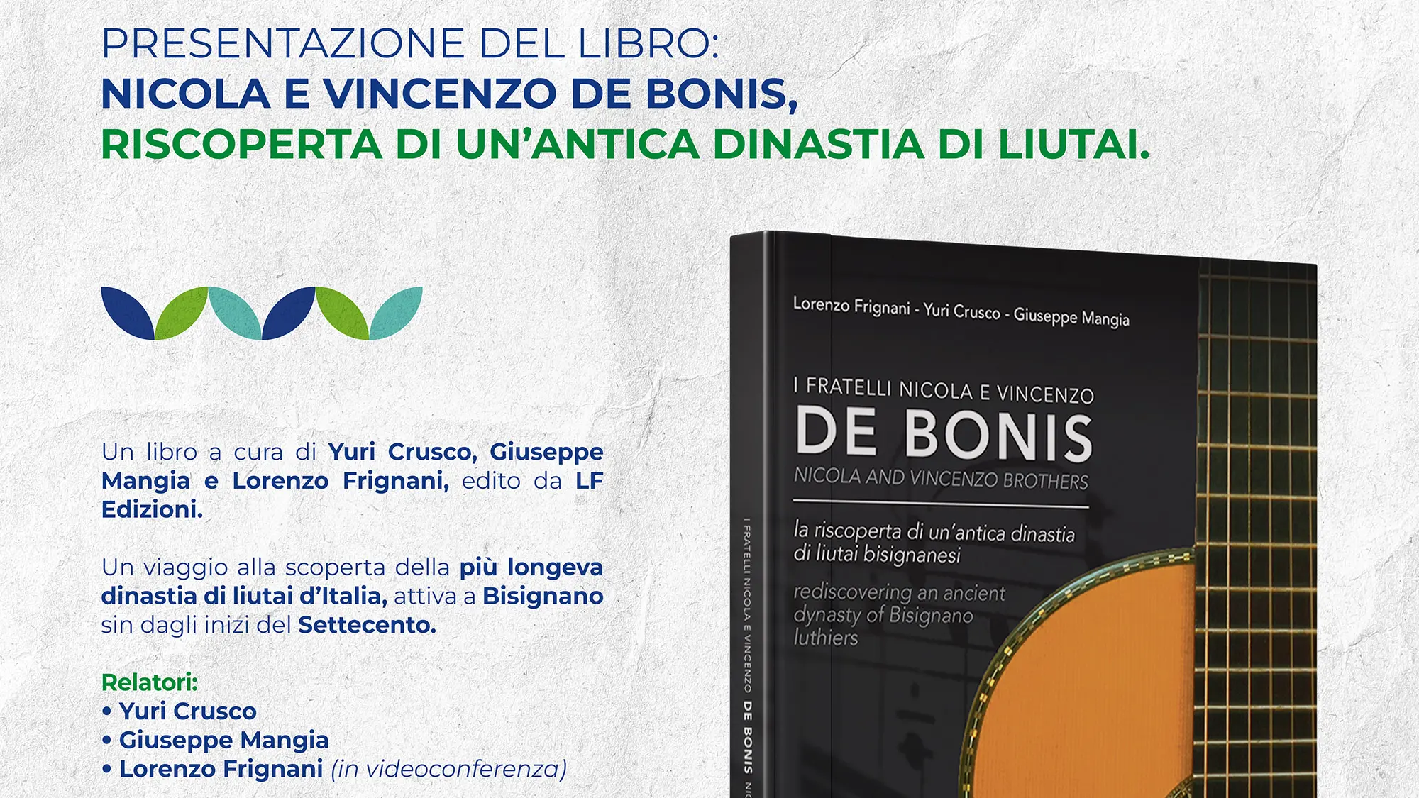 La BCC Mediocrati celebra i maestri liutai De Bonis al Festival “è cultura!” dell’ABI\n