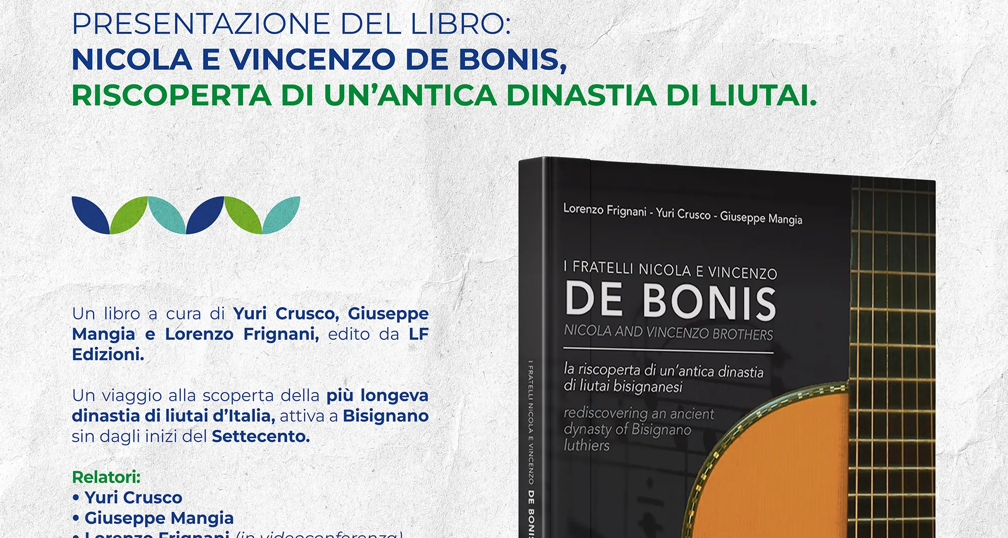La BCC Mediocrati celebra i maestri liutai De Bonis al Festival “è cultura!” dell’ABI\n