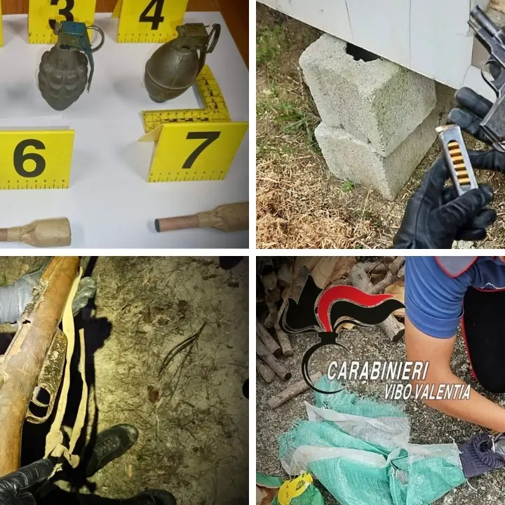 Armi da guerra in casa, blitz dei Carabinieri a Zungri: arrestato un 77enne