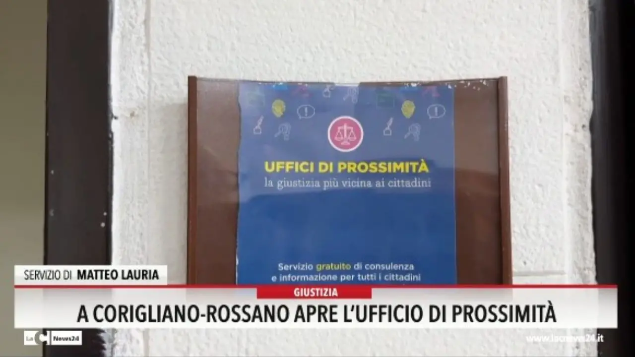 A Corigliano Rossano apre l'ufficio di prossimità