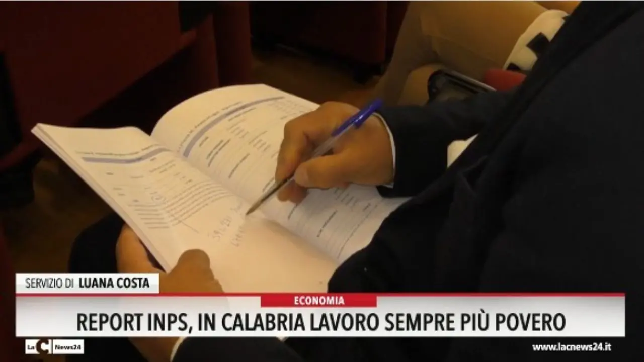 Report Inps, in Calabria lavoro sempre più povero