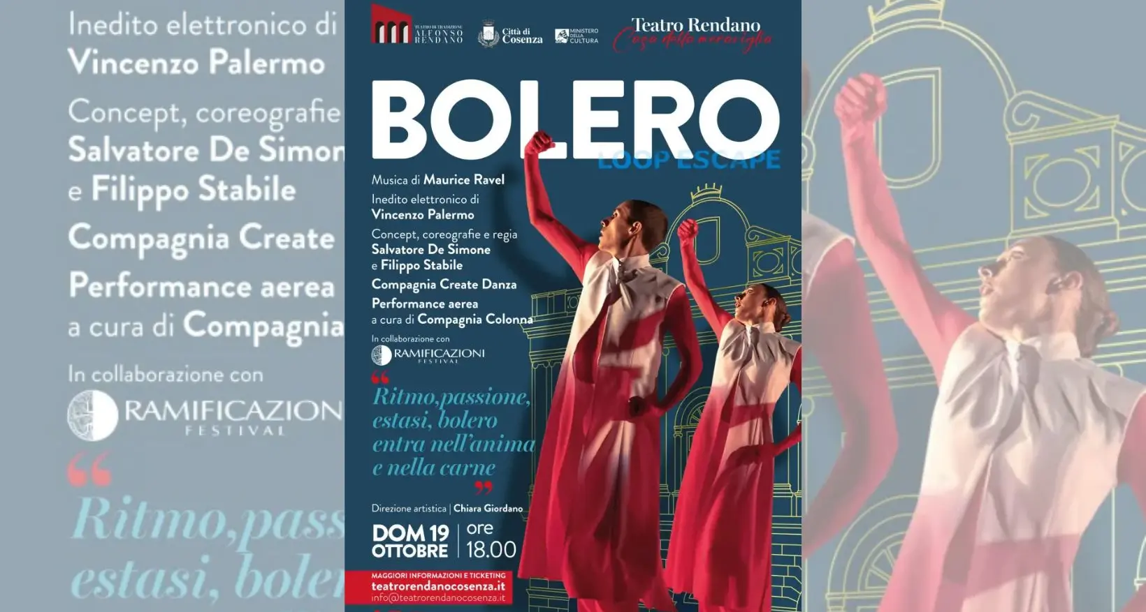Si riaprono le quinte: con il Bolero di Ravel parte la nuova stagione del Teatro Rendano di Cosenza\n