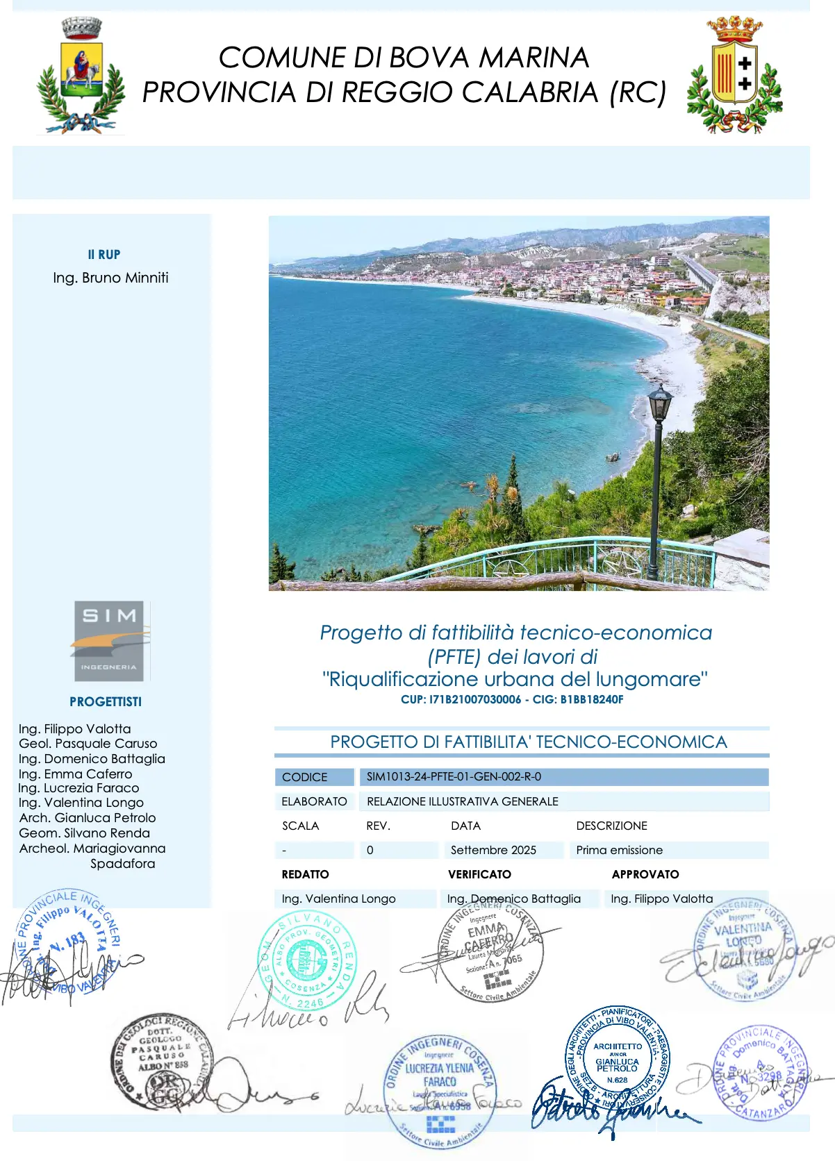 Bova Marina, avanti decisa verso la ricostruzione del lungomare: completato il progetto di fattibilità tecnico-economica\n