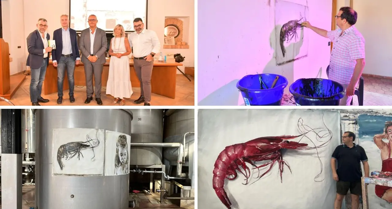 Il gambero viola di Cariati tra i dipinti dell’artista andaluso Santiago Ydanez