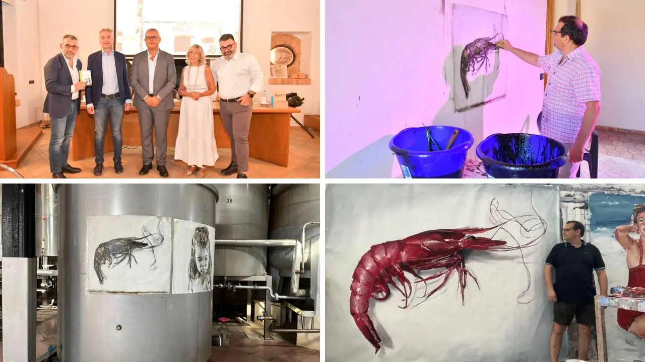 Il gambero viola di Cariati tra i dipinti dell’artista andaluso Santiago Ydanez