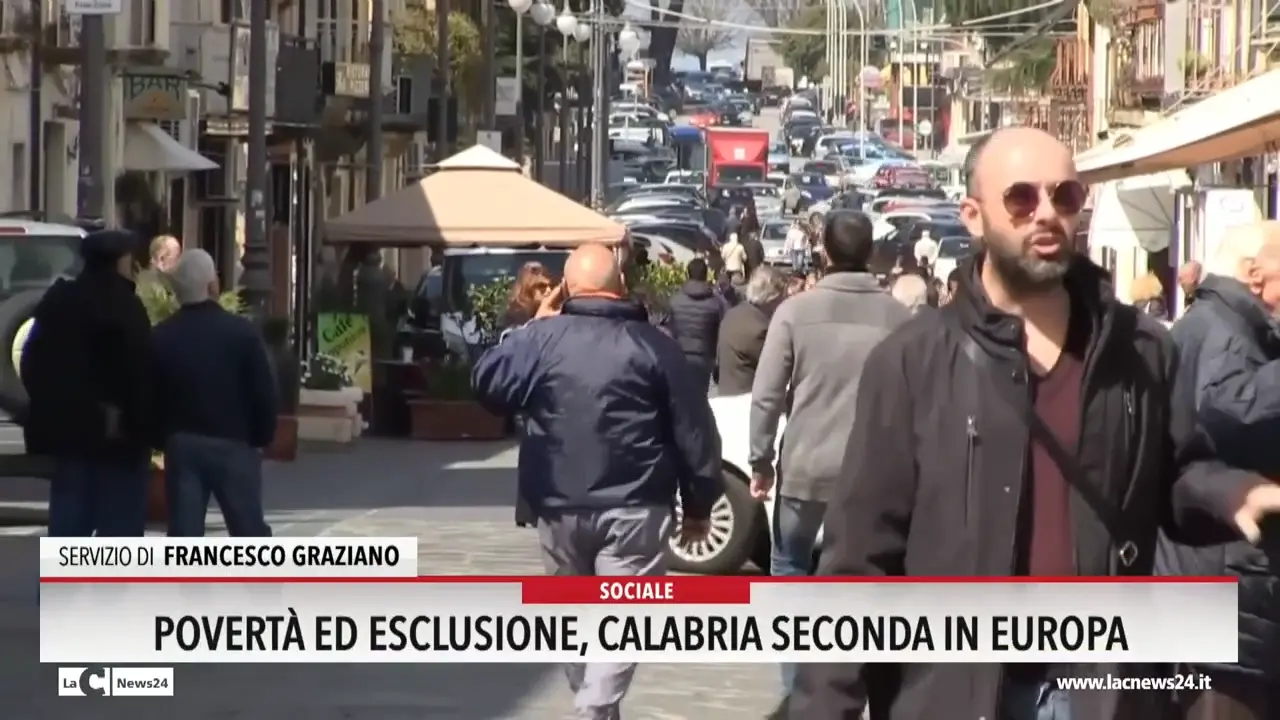Povertà ed esclusione, Calabria seconda in Europa