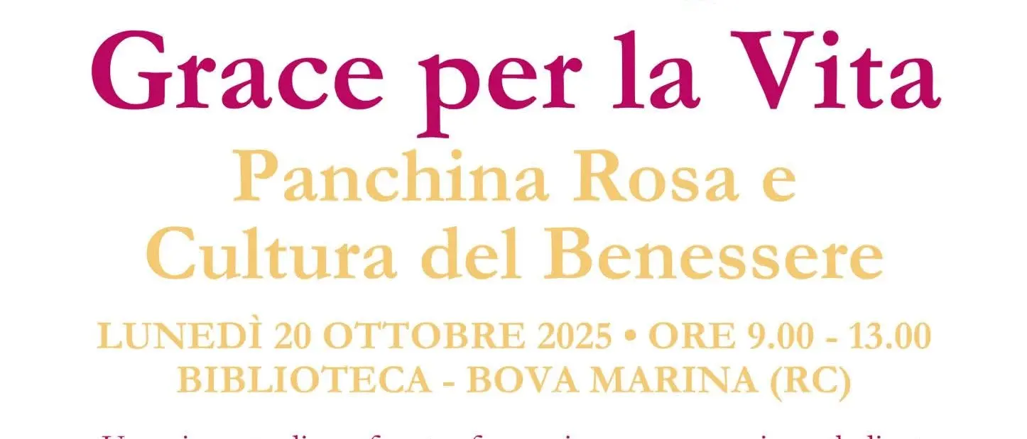 A Bova Marina la quinta edizione del “Grace Day”: una giornata di incontro, prevenzione e benessere\n