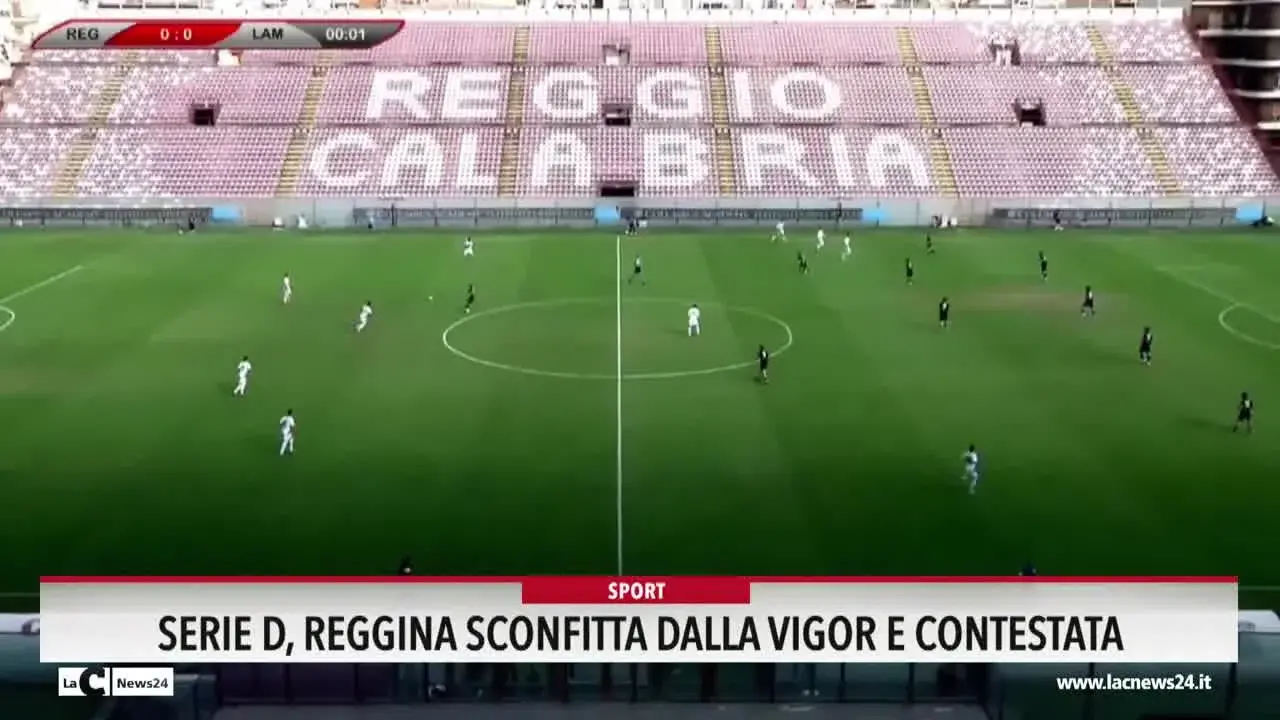 Serie D, Reggina sconfitta dalla Vigor e contestata