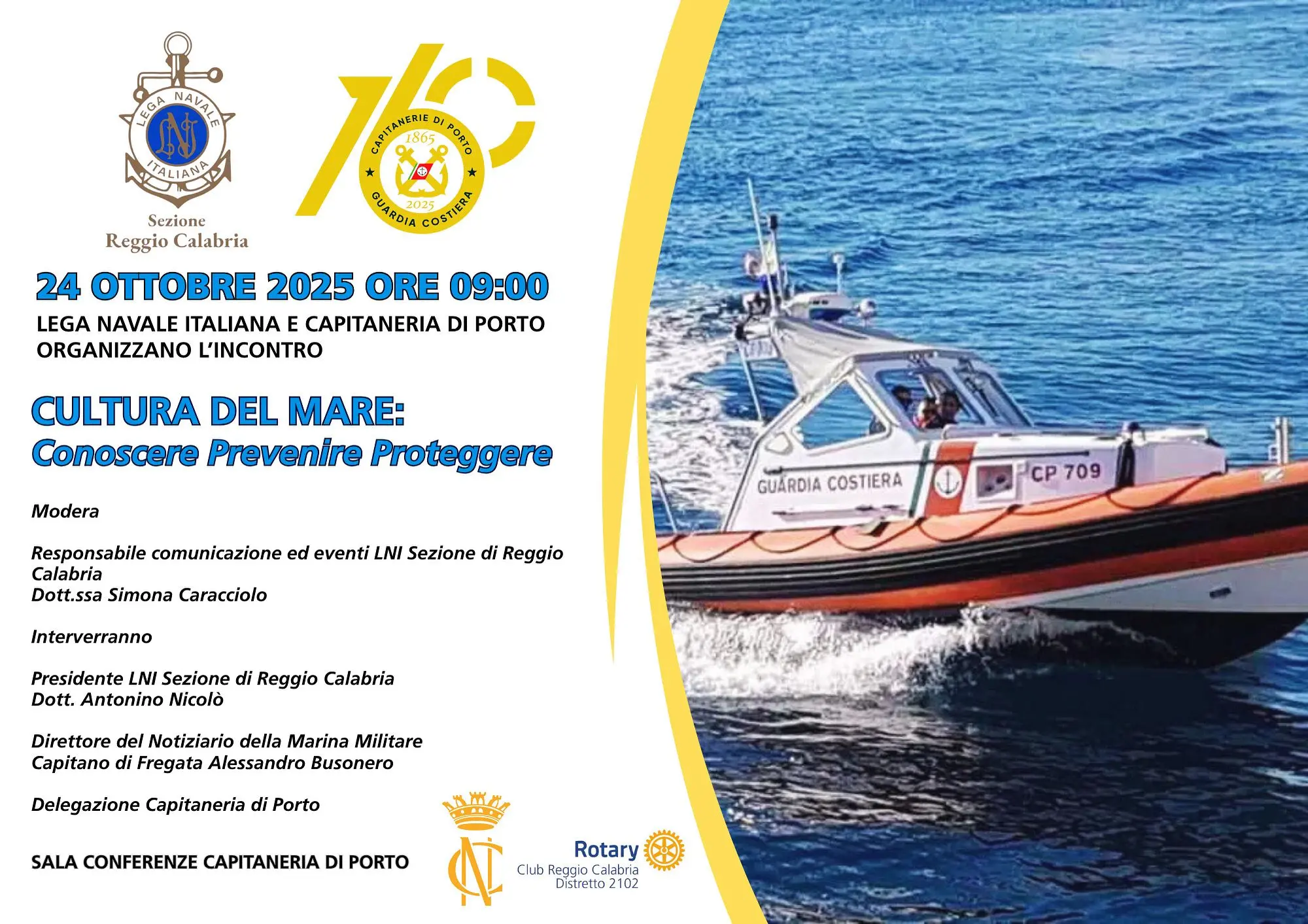Reggio, il 24 ottobre l’incontro dal tema “Cultura del mare: conoscere, prevenire, proteggere”\n
