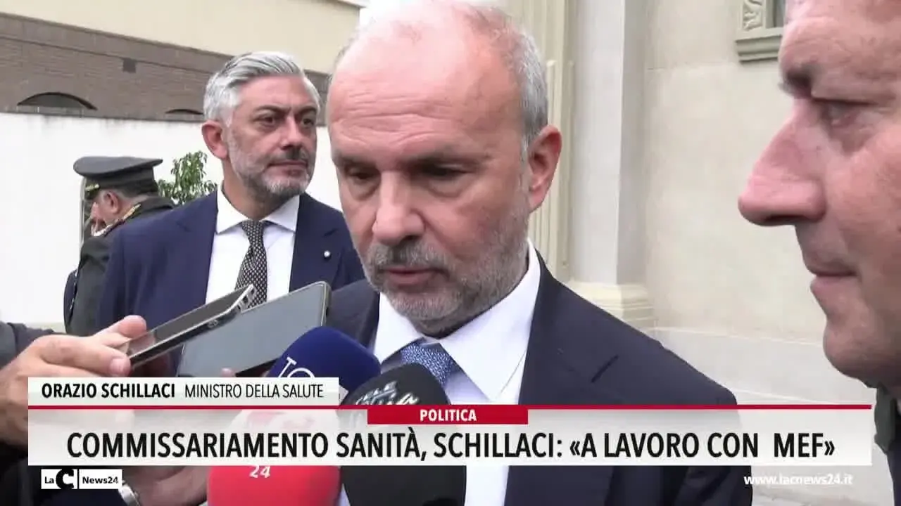 Commissariamento sanità, Schillaci a lavoro con Mef