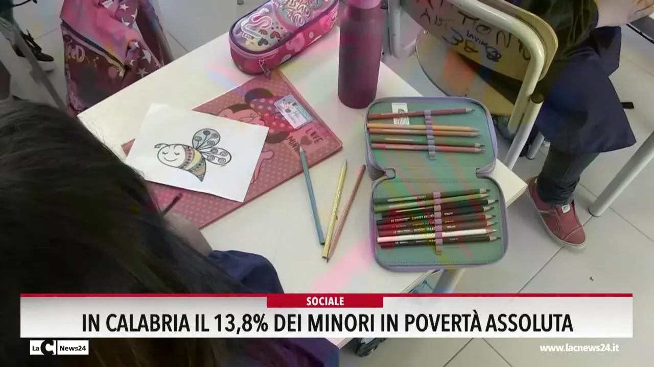 In Calabria il 13,8% dei minori in povertà assoluta