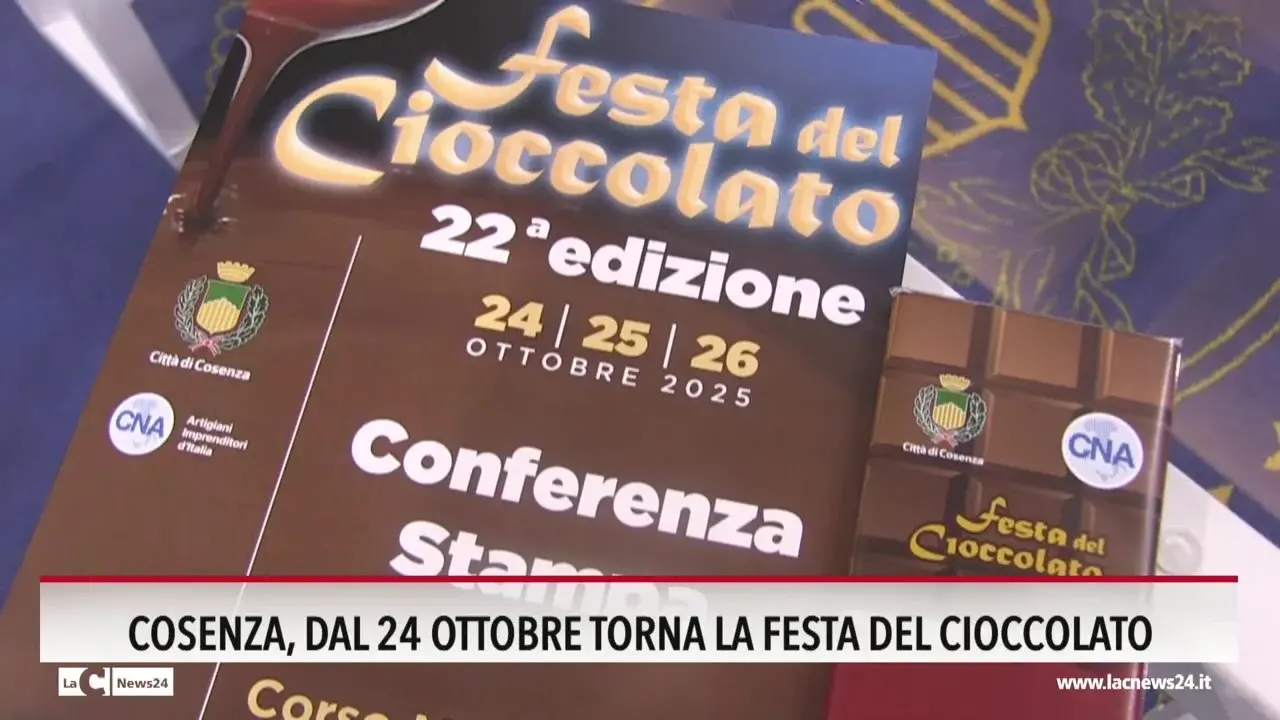cosenza dal 24 ottobre torna la festa del cioccolato