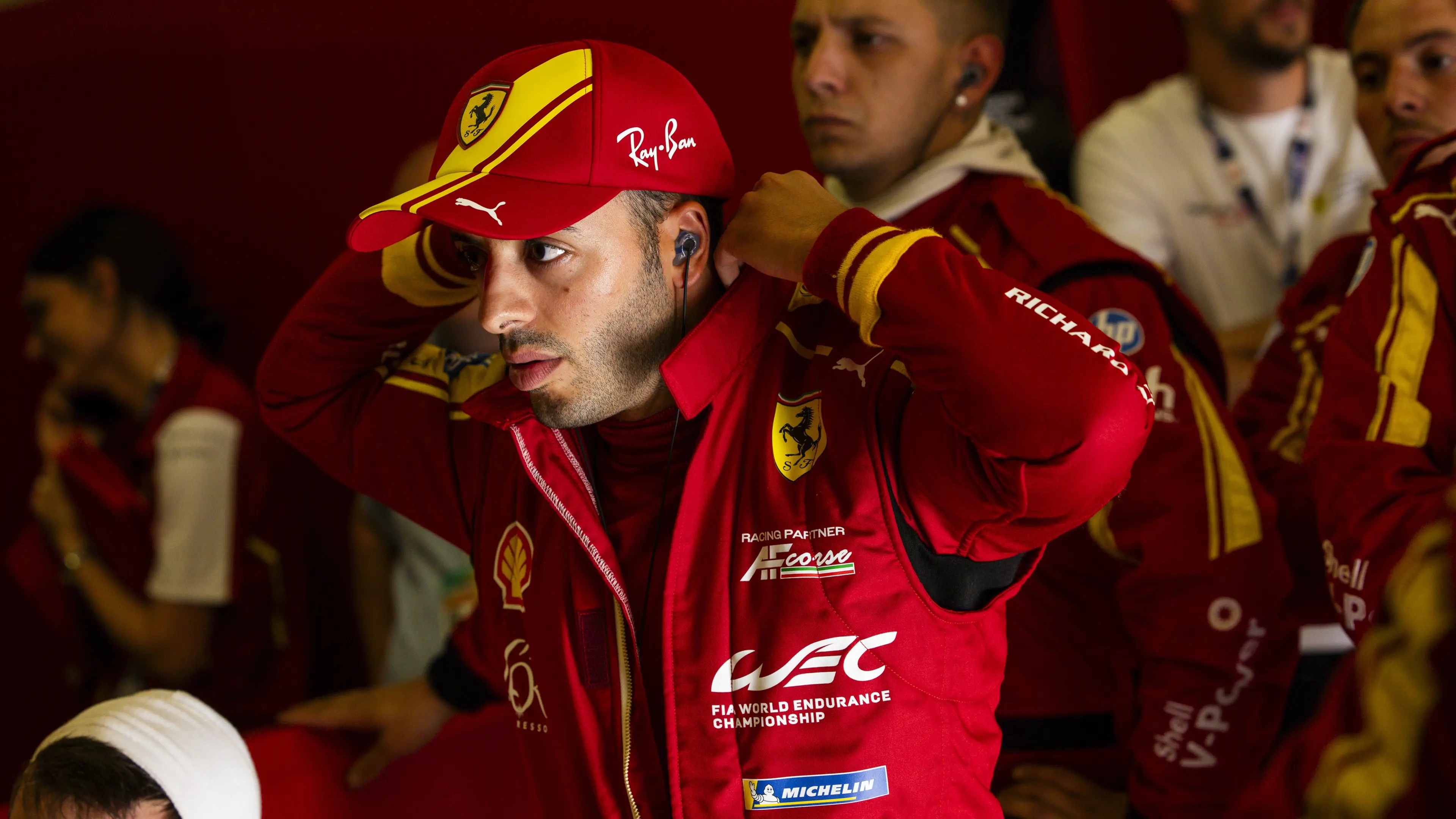 FUOCO Antonio (ita), Ferrari AF Corse, Ferrari 499P, #50, Hypercar, portrait during the Free Practice and Qualifying session of the 24 Hours of Le Mans 2025, 4th round of the 2025 FIA World Endurance Championship, from June 11 to 12, 2025 on the Circuit des 24 Heures du Mans in Le Mans, France