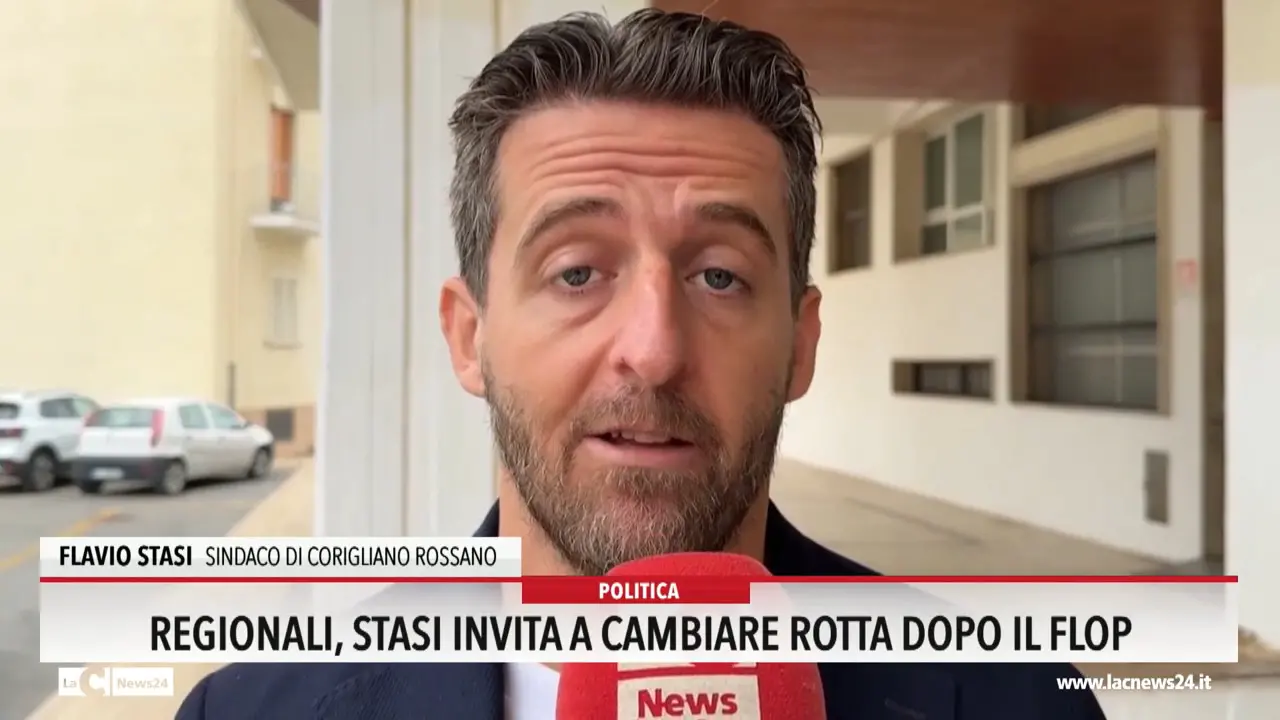 Regionali, Stasi invita a cambiare rotta dopo il flop