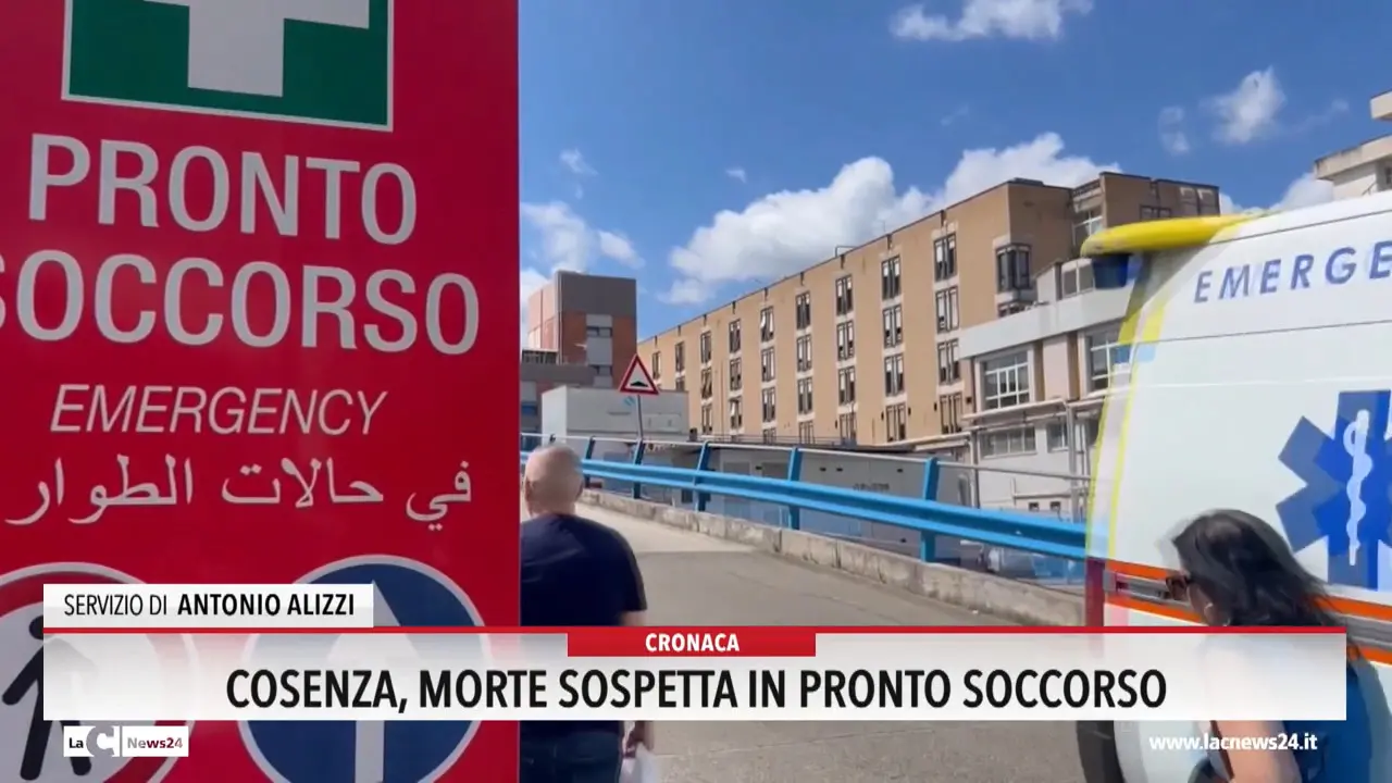 Cosenza, morte sospetta in pronto soccorso