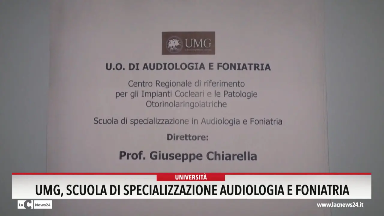 Umg, scuola di specializzazione audiologia e foniatra