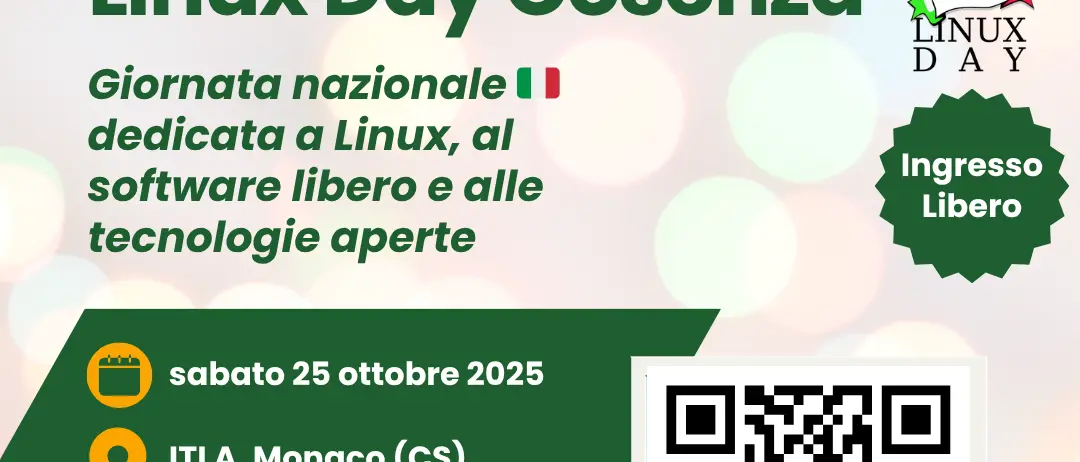 Linux day, a Cosenza l’evento dedicato alla promozione della libertà digitale