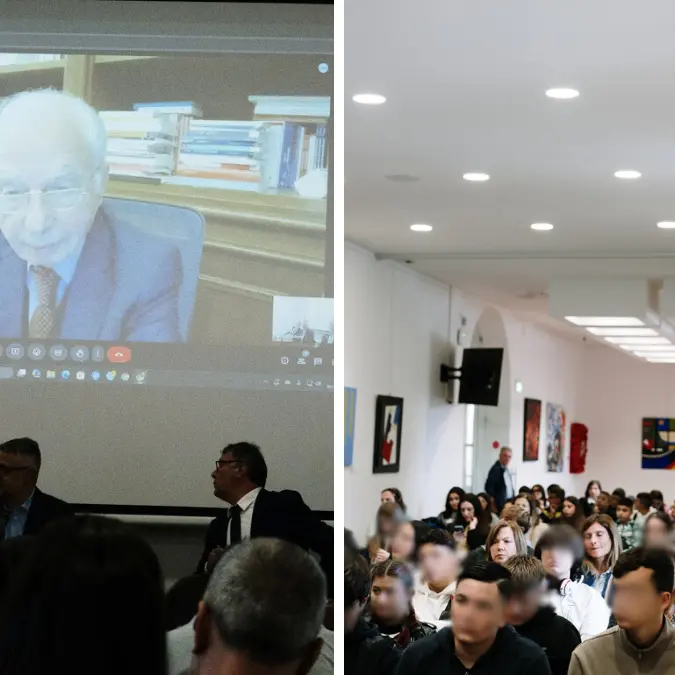 Giuliano Amato al Valentia in Festa tra Costituzione e IA: «Ragazzi, non sostituite la tecnologia al vostro pensiero»