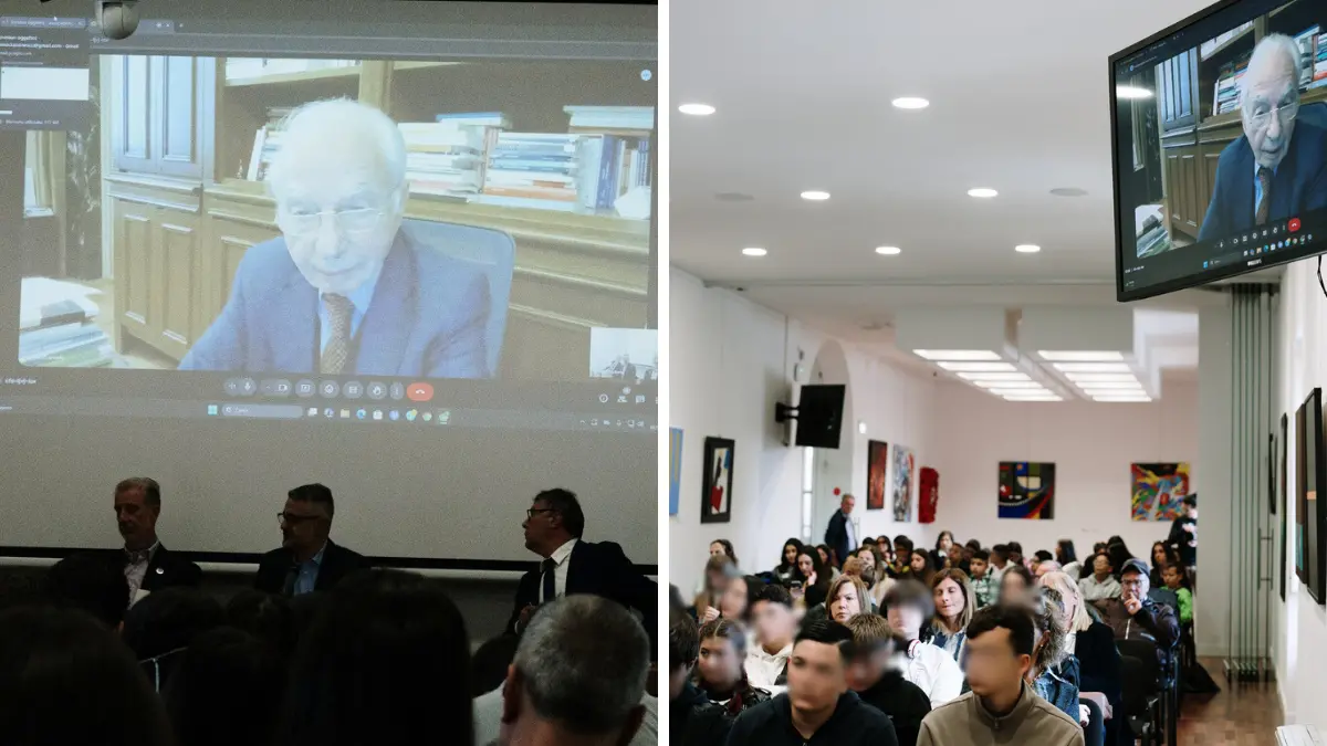 Giuliano Amato al Valentia in Festa tra Costituzione e IA: «Ragazzi, non sostituite la tecnologia al vostro pensiero»