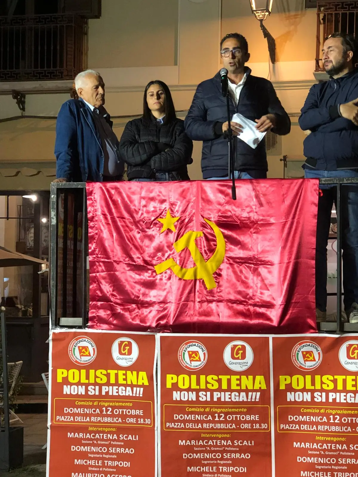 Il Partito della Rifondazione Comunista al fianco del sindaco di Polistena Michele Tripodi\n