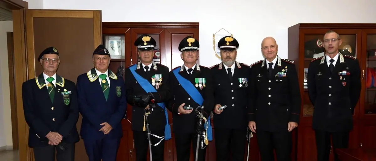 Scuola allievi Carabinieri di Reggio, militari\u00A0decorati di medaglia Mauriziana\n