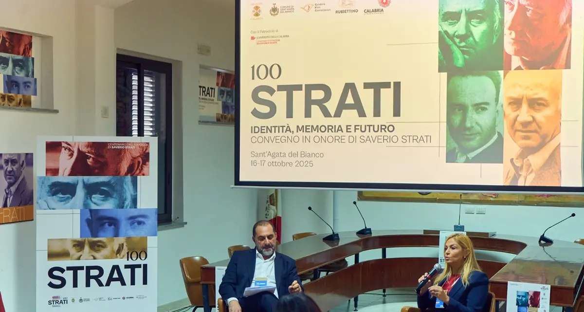 A Sant’Agata del Bianco “100Strati”:\u00A0identità, memoria e futuro di uno scrittore da (ri)scoprire\u00A0\n